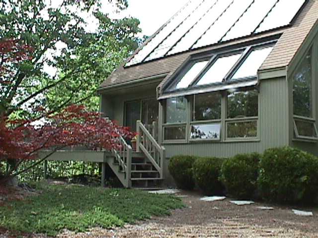 the back view of the house